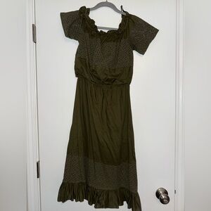 Olive Green Women's Dress
